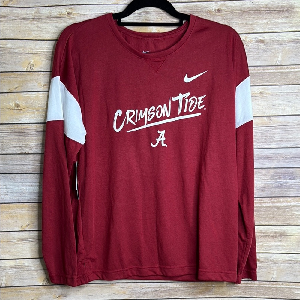 NWT Nike Crimson and White Long Sleeve Shirt!